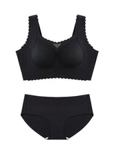 Fächerförmiges Design Natürliche Lifting-Anpassung Plus Size BH Schwarz